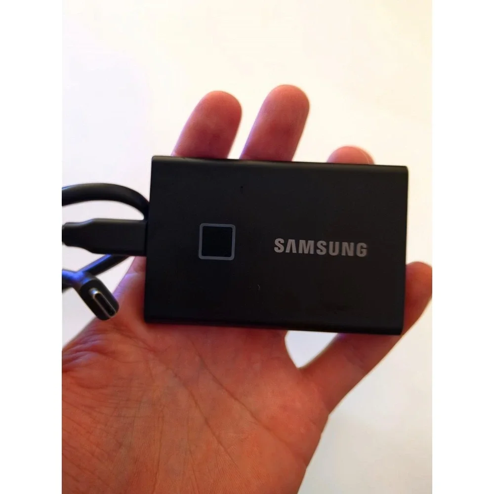 Samsung T7 Touch 1TB Portable External SSD - Black (MU-PC1T0K/WW)